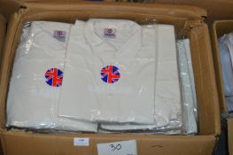 *30 Size: XXL Cream Cricket Shirts