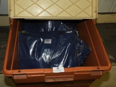 *10 Size: L Navy Polycotton Drill Tops