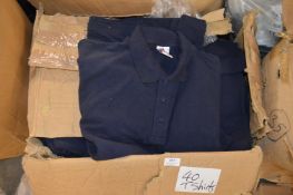 *40 Size: XXL Blue Polo Shirts