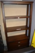 *Dark Oak Effect Shelf Unit