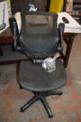 *Black Mesh Swivel Chair (unassembled)