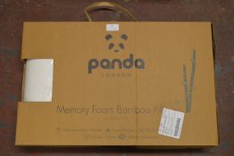 *Panda Memory Foam Bamboo Pillow