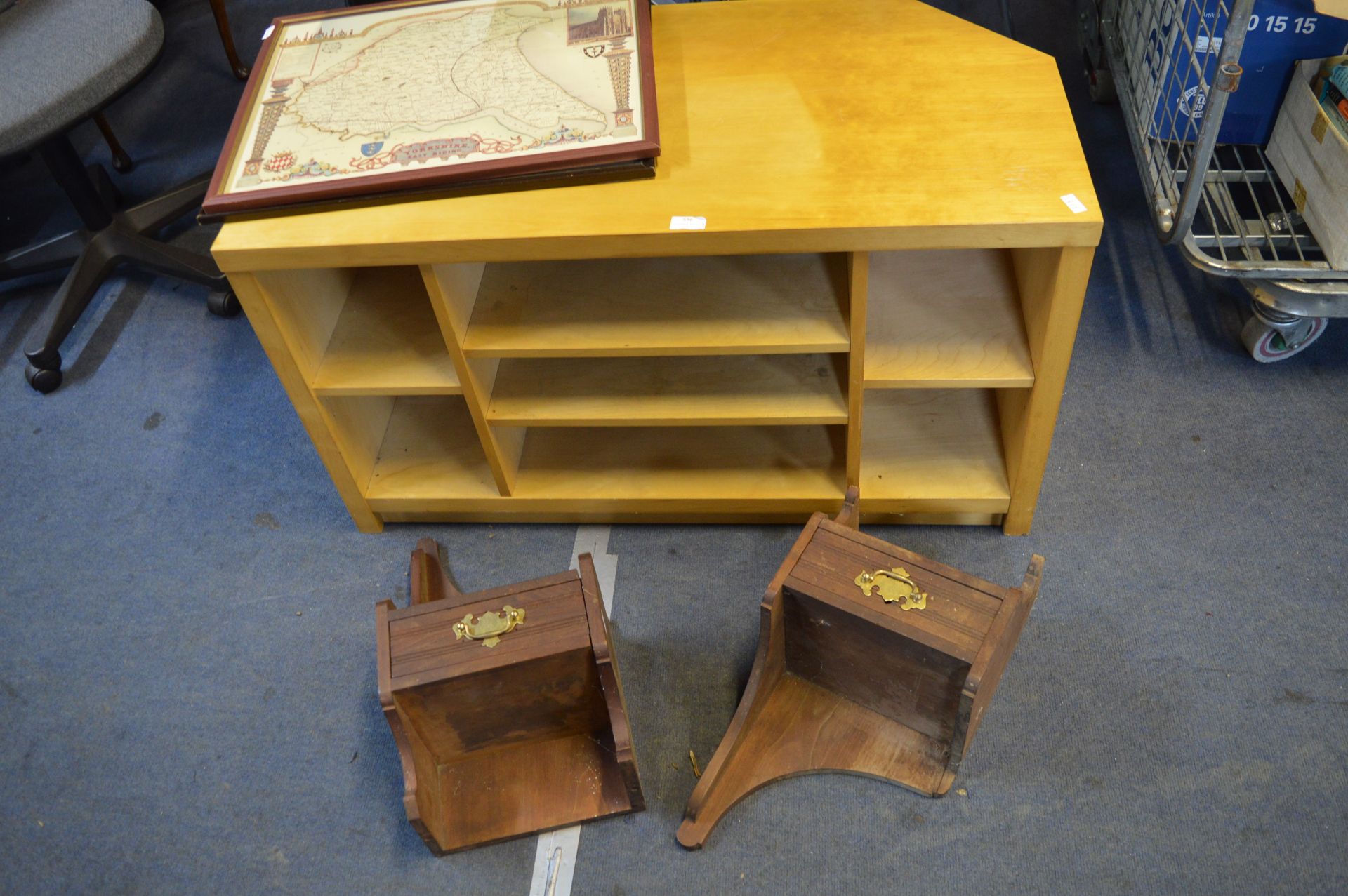 TV Unit, Hand Drawn Map of East Yorkshire, and Two