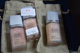 Three Bottles of Amazing Lasting Makeup by Almay