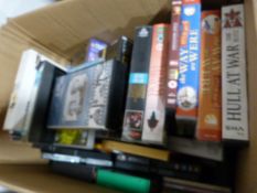 Box of Videos and CDs