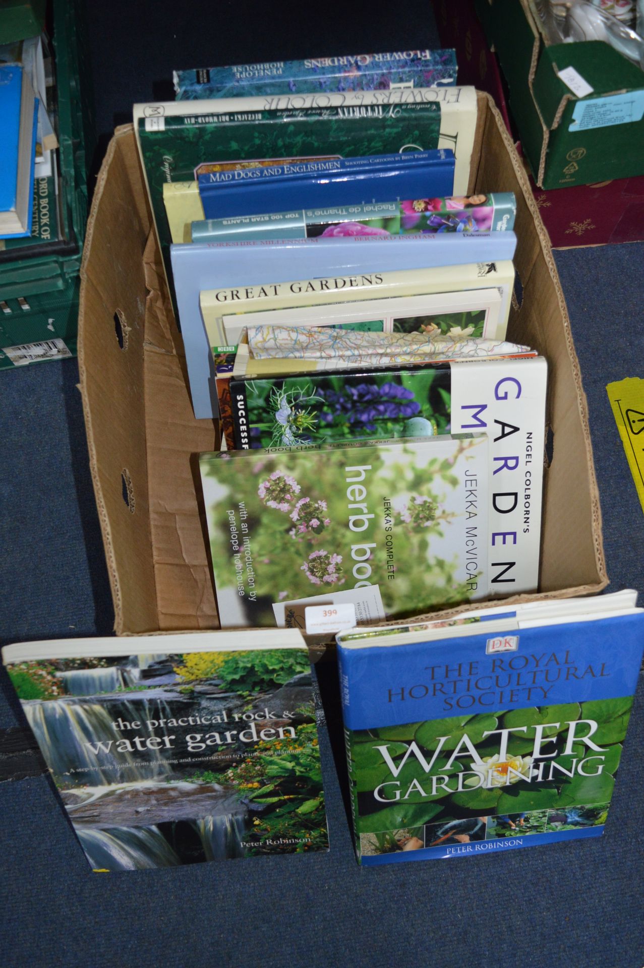 Box of Gardening Books