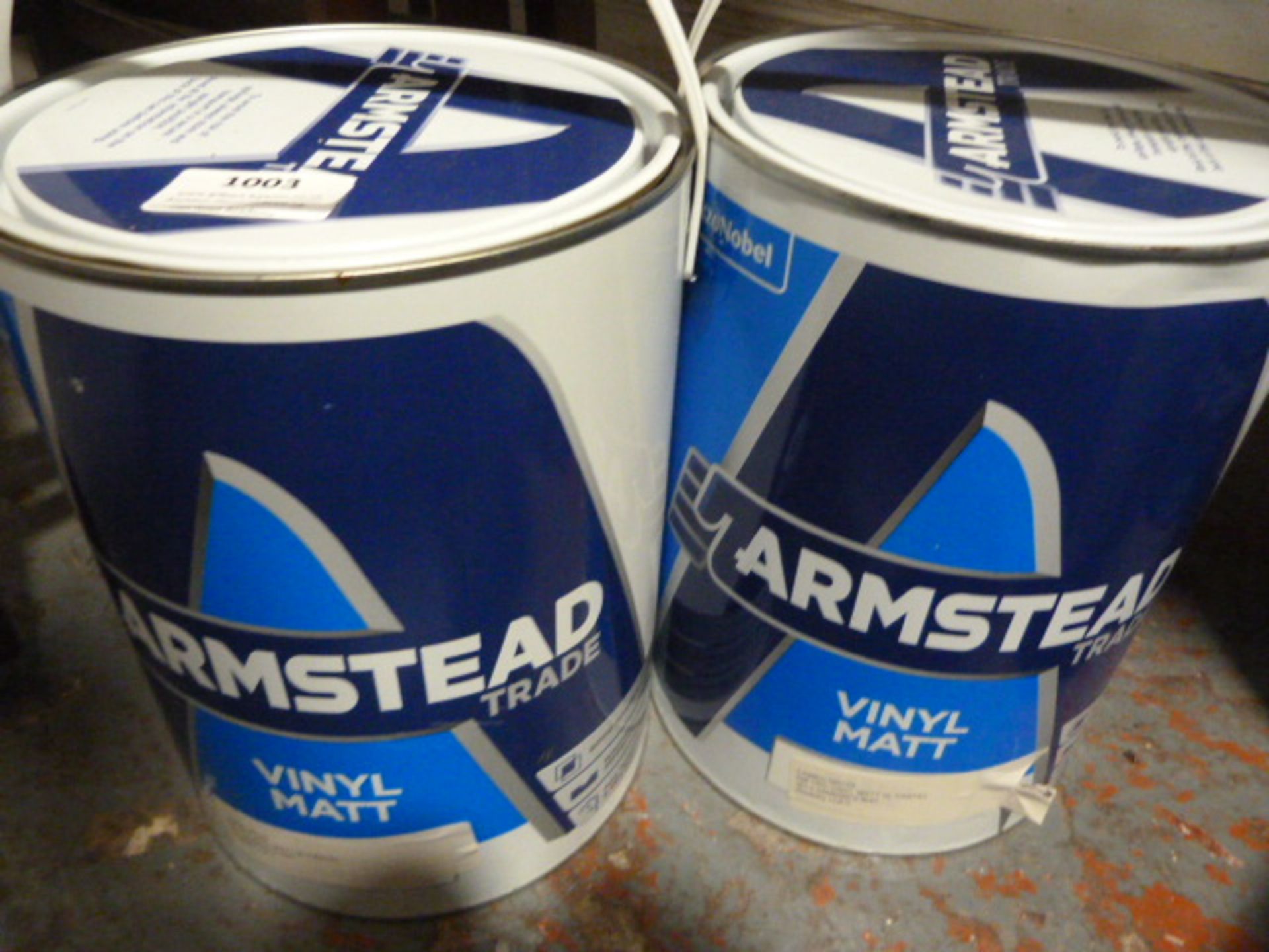 *Two 5L Tins of Armstead Vinyl Matt Emulsion Cameo-06C-3