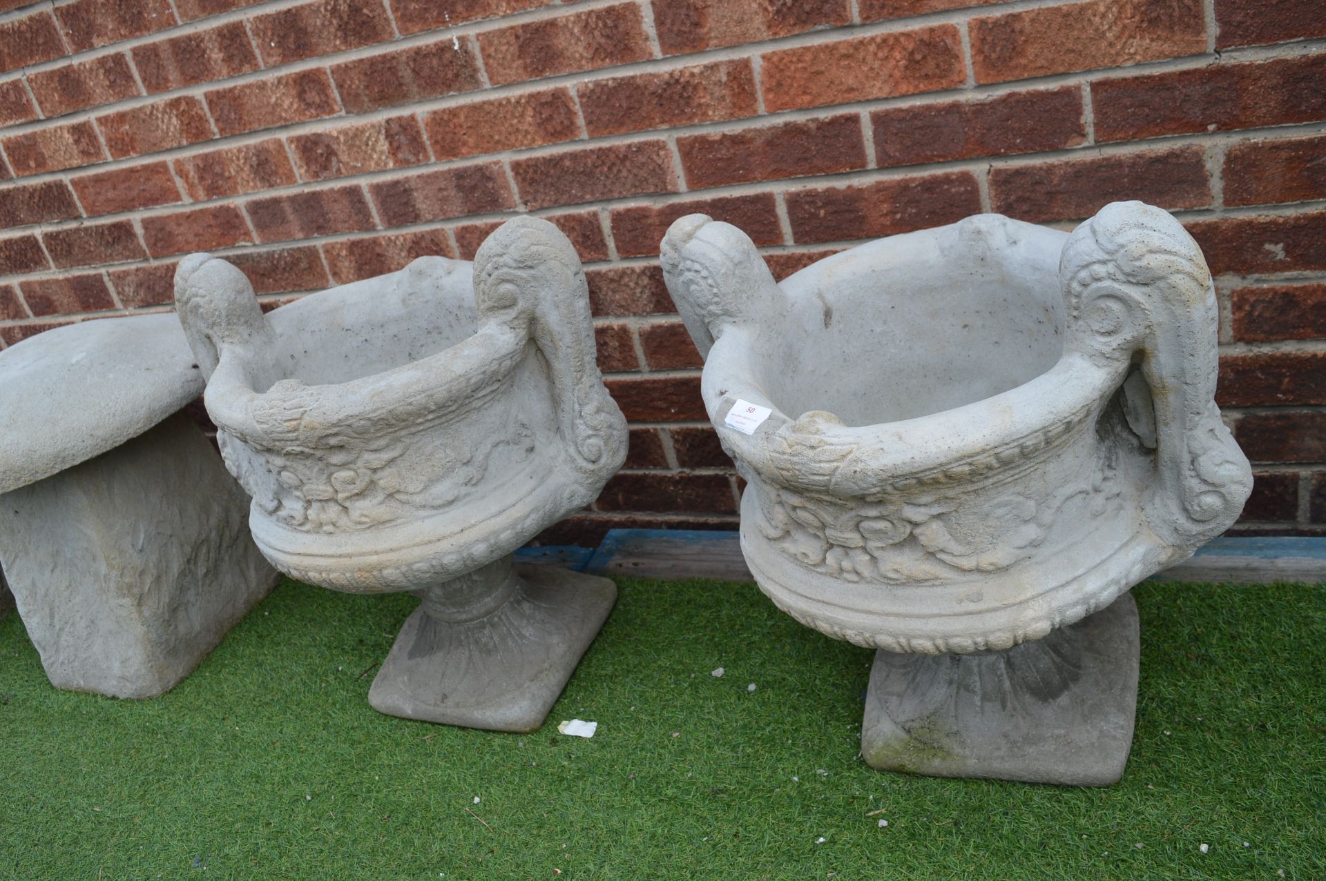 Pair of Garden Urn Planters