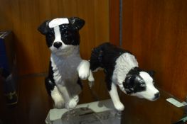 Pair of Sheepdog Figures