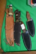 Four Sheath Knives