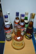 Six Bottles of Assorted Cinzano, Cider, Vermouth,