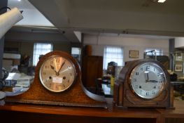 Two Vintage 1930s Mantel Clocks