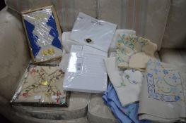 Embroidered Table Cloths plus Bedding, etc.