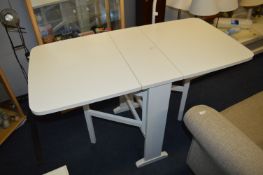 White Drop Leaf Occasional Table