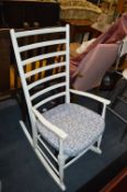 White Painted Rocking Chair