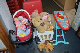 Toy Pram and Cradle, Dolls, Teddy Bears, etc.