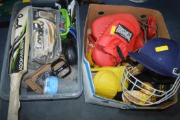 Sporting and Other Goods; Boxing Gloves, Cricket B