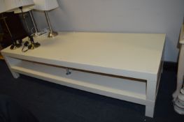 White TV Stand ~5ft Long