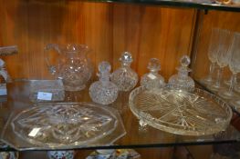 Cut Glass Crystal Cake Plates, Jugs, etc.