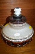 Retro Pottery Table Lamp Base