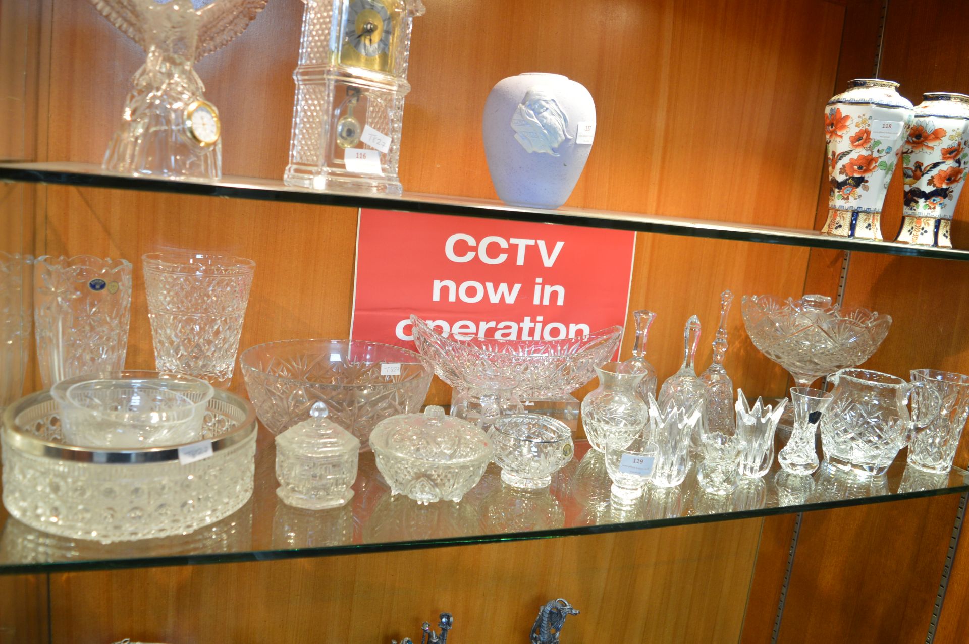 Cut Glass Crystal Vases, Bells, Jugs, etc. - Image 2 of 2