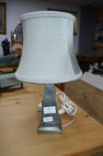 Vintage Sheffield Craftsmen's Pewter Lamp Base wit