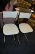 Pair of Chrome Barstools