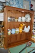 Pine Wall Shelf Unit