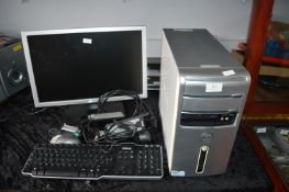 Dell Computer with Keyboard, Monitor, Speakers, et