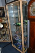 Mirrored Back Glass Display Cabinet ~172x64cm