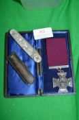 Reproduction Victoria Cross Medal, Cased Cigarette