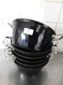 * cast iron pots x 6