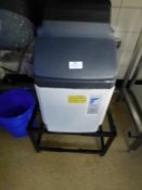 * Water softener unit on stand