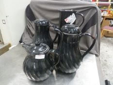 * black thermal jugs x 4