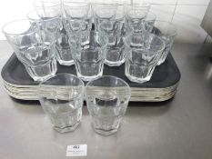* rocks' style water glasses - small x 16