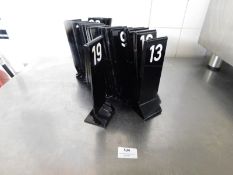 * black acrylic table numbers