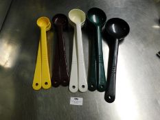 * plastic ladles - various sizes x 8