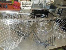 * wire fruit bowls x 8