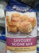 * 3 x 3.5kg savory scone mix, 1 x 5kg scone mix