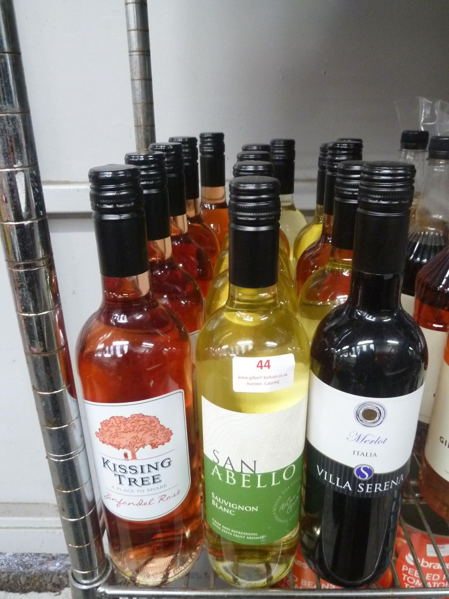 * 15 x bottles of wine - white, rose, red