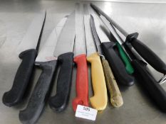 * selection of chefs knives
