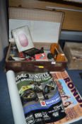 Vintage Suitcase, Posters, and Assorted Collectibl