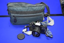 Praktica BCA SLR Camera with Karl Zeiss Jena DDR P 1:1.8 50mm Lens plus Carry Case