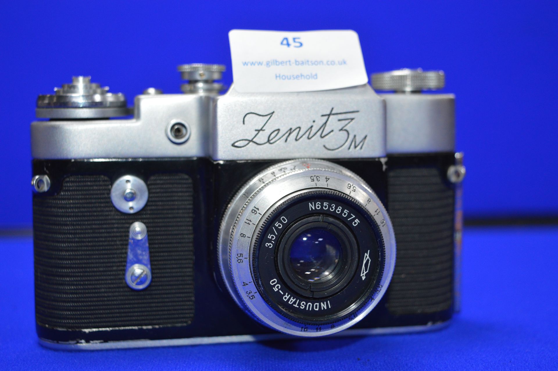 Zenit 3M SLR Camera with Industar-50 3.5-50 Lens