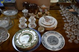 Pottery Plates, Teapots, Shire Horse