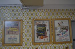 Three Reproduction Film Posters