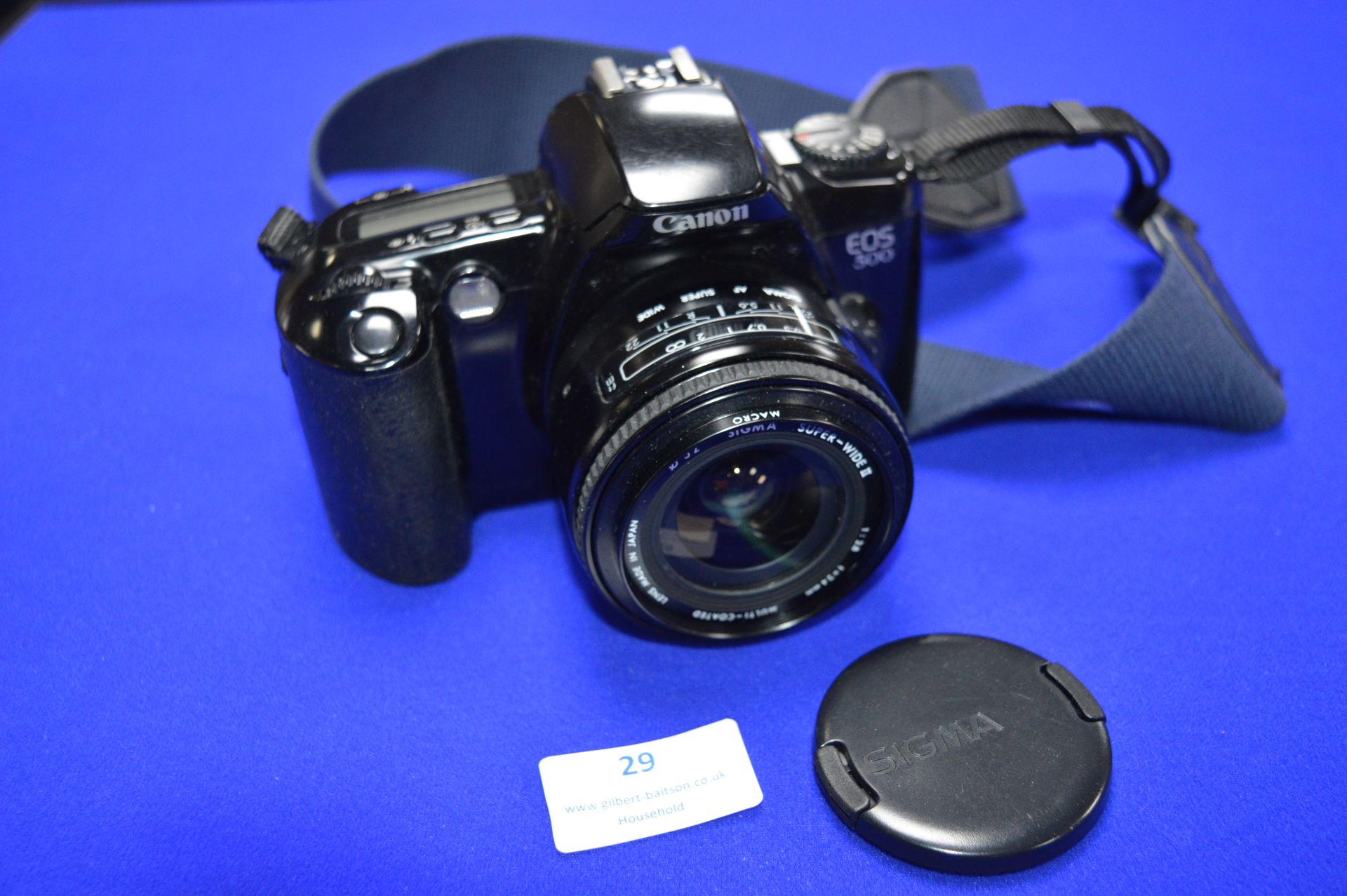 Canon EOS500 SLR Camera with Sigma Super Wide 1:2.8 Lens