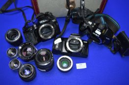 Assorted Minolta Camera and Lens 2x Dynax 3000i, Dynax SPXi and Various Lenses