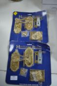 Two Sets of Heritage Brass Door Furniture