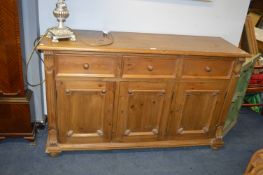 Three Door Pine Sideboard 153x90x49cm